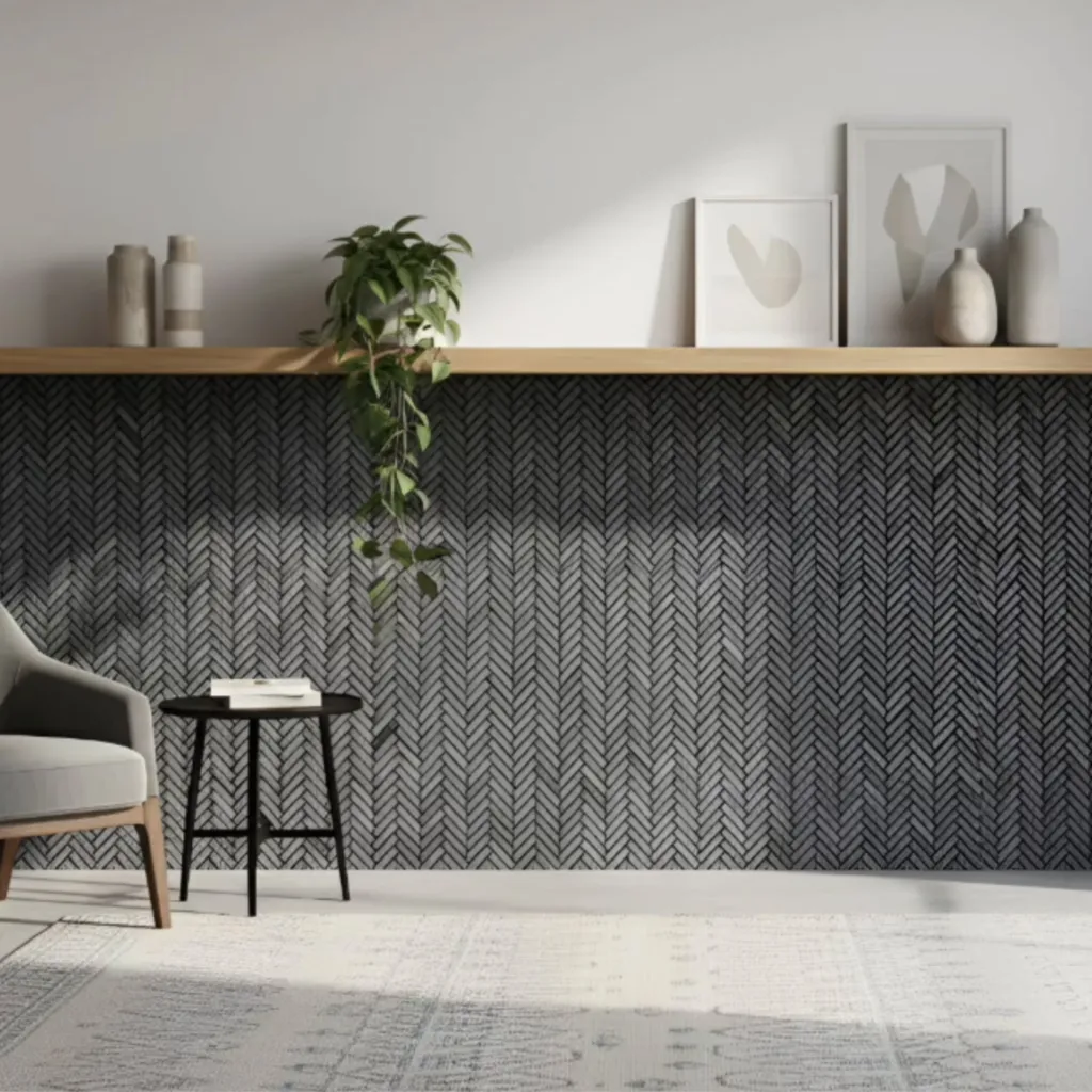 Herringbone 5 x 1 cm - Black - Live.webp