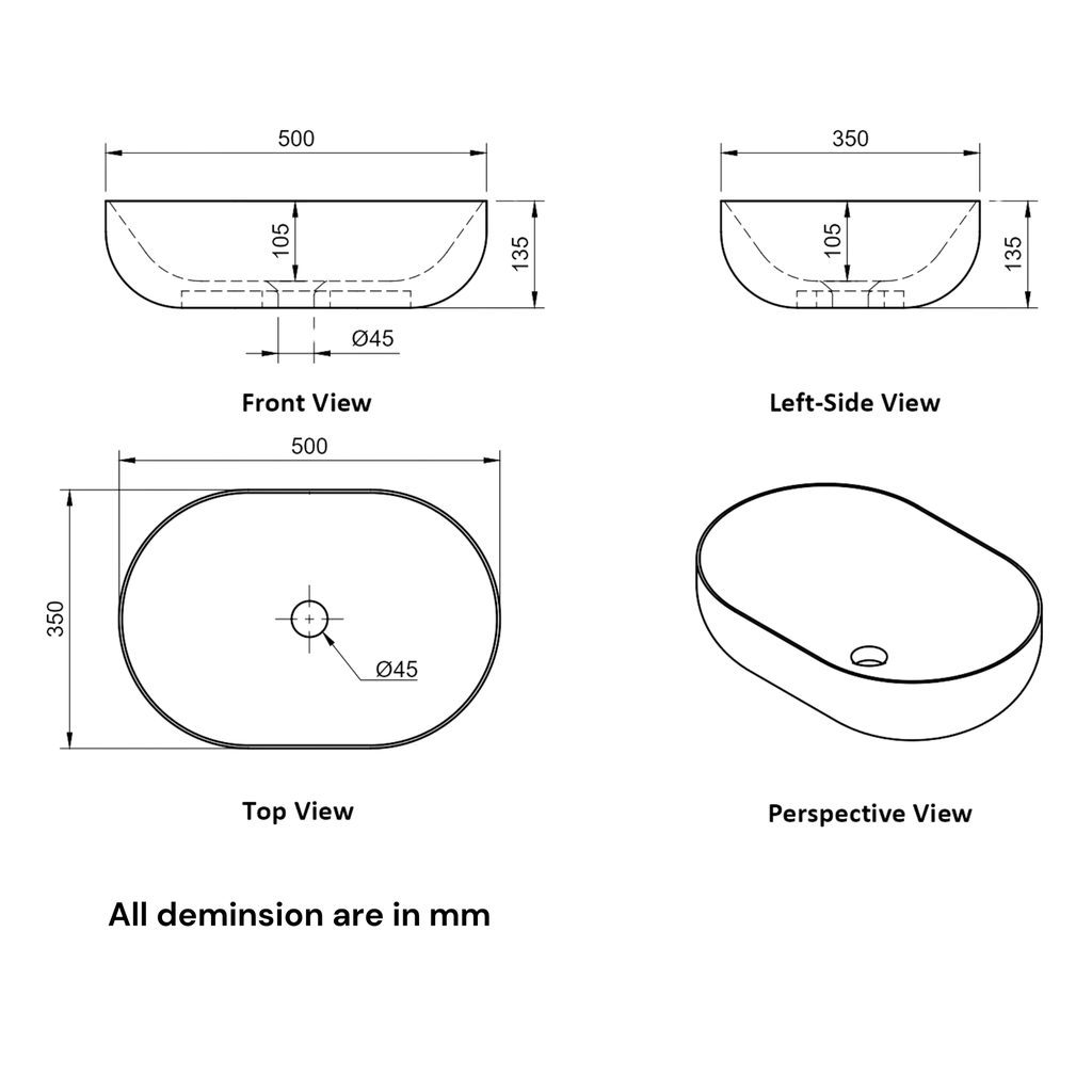 Hand Basin Oval